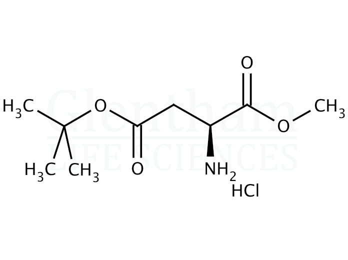 L-Aspartic acid 4-tert-butyl-1-methyl ester hydrochloride    Structure