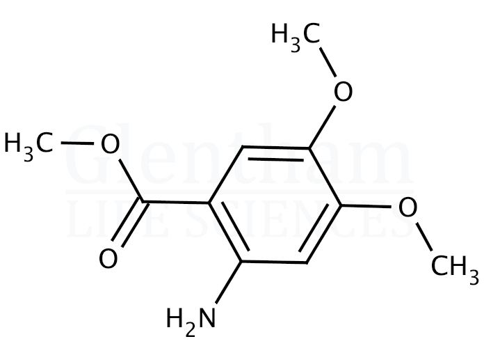 Methyl 2-amino-4,5-dimethoxybenzoate Structure
