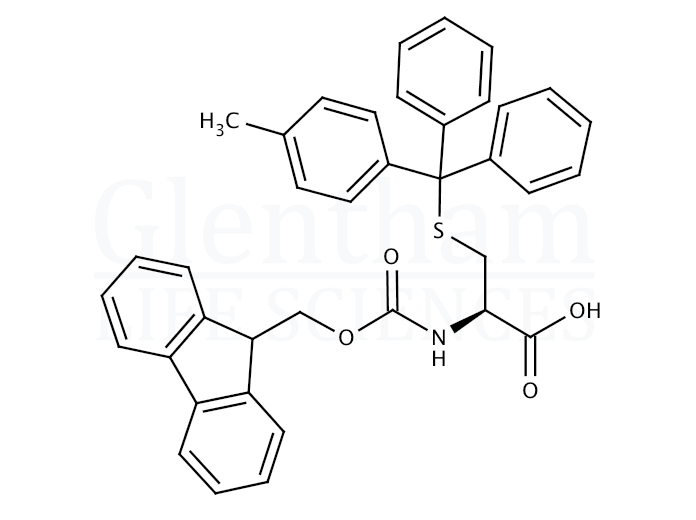 Fmoc-S-4-methyltrityl-L-cysteine Structure