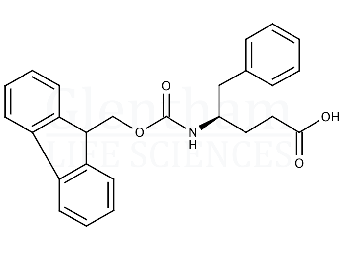 (R)-4-(Fmoc-amino)-5-phenylpentanoic acid  Structure