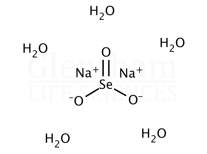 Sodium selenite pentahydrate, BP, EP grade Structure