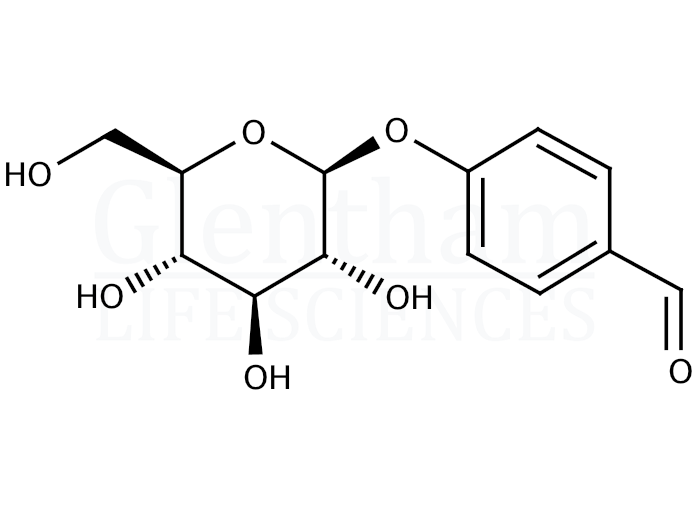 4-Formylphenyl b-D-glucopyranoside Structure