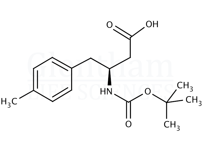 (S)-Boc-4-methyl-beta-Homophe-OH Structure