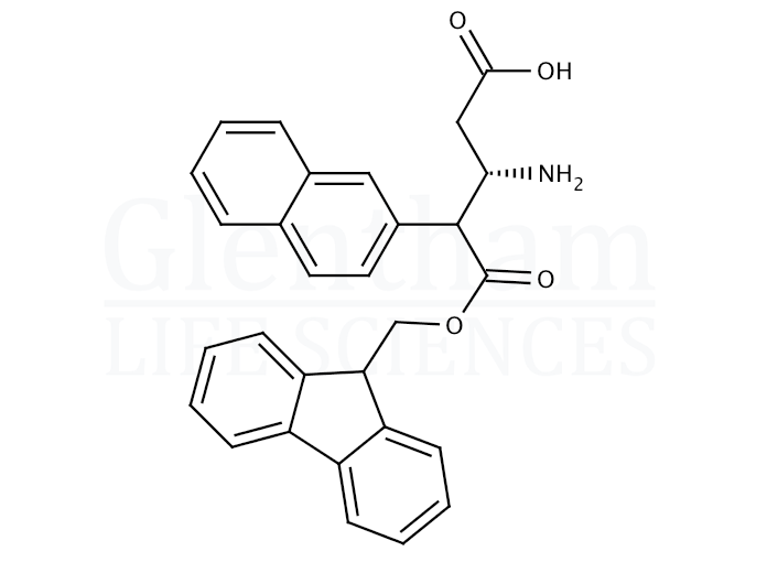 Structure for  (S)-3-(Fmoc-amino)-4-(2-naphthyl)butyric acid  (269398-91-6)