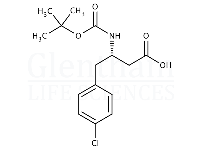 Structure for (S)-Boc-4-chloro-β-Homophe-OH