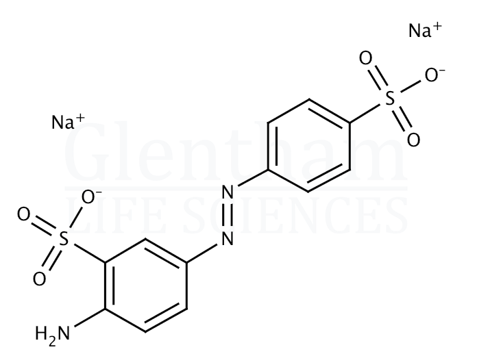 Structure for 4-Amino-1,1′-azobenzene-3,4′-disulfonic acid sodium salt (2706-28-7)