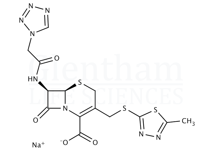Structure for Cefazolin sodium salt (27164-46-1)