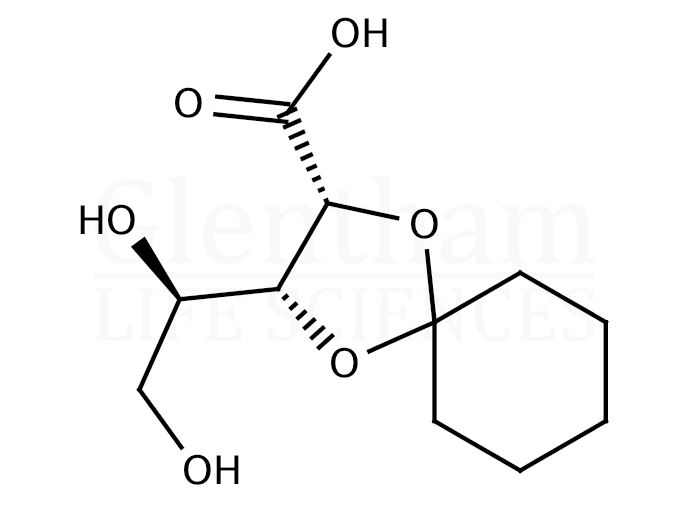 Structure for D-Ribonolactone 2,3-cyclohexyl ketal
