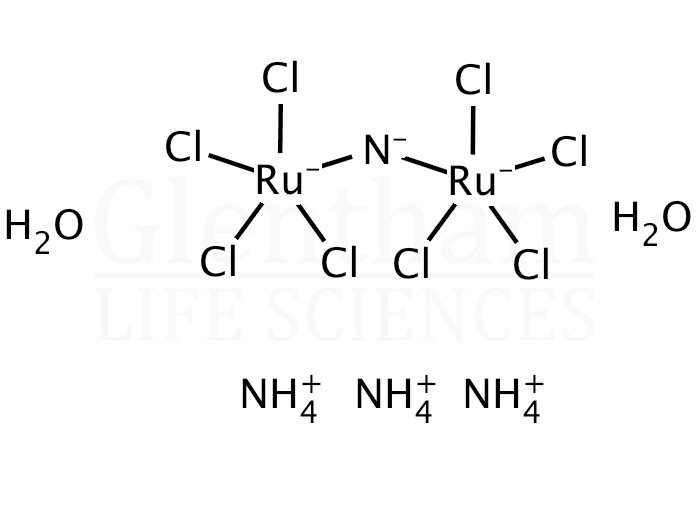 Ammonium-nitrido-octachlorodiaquodiruthenate(IV); 99.95% (metals basis) Structure