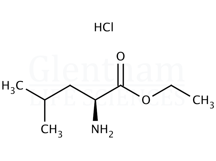 L-Leucine ethyl ester hydrochloride Structure