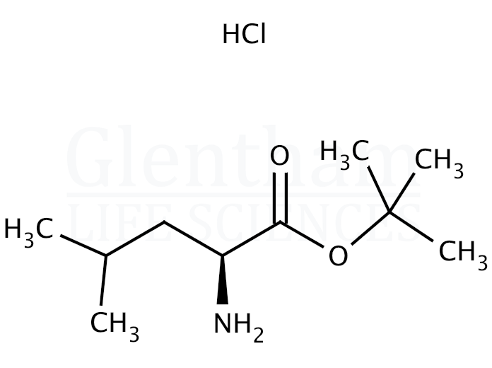 Structure for L-Leucine tert-butyl ester hydrochloride