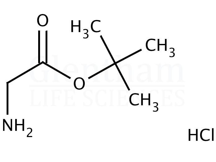 Glycine tert-butyl ester hydrochloride Structure