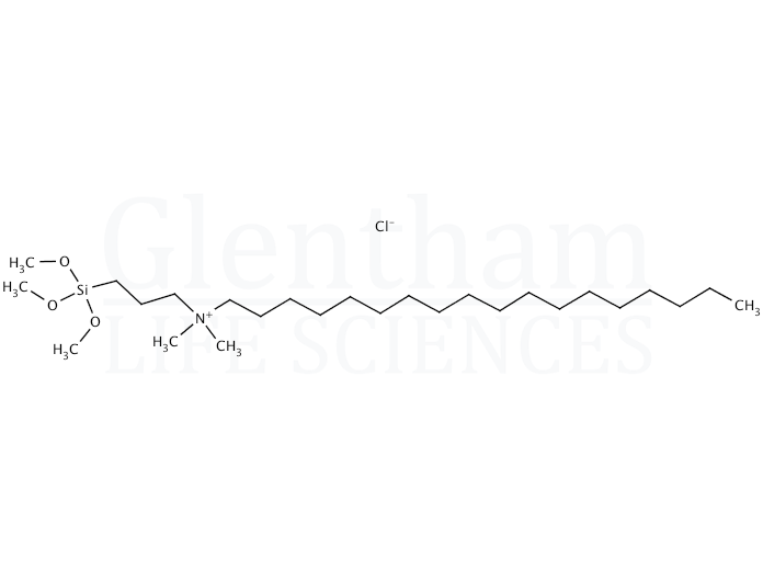 Octadecyldimethyl(3-trimethoxysilyl)propyl ammonium chloride, 40% in methanol Structure