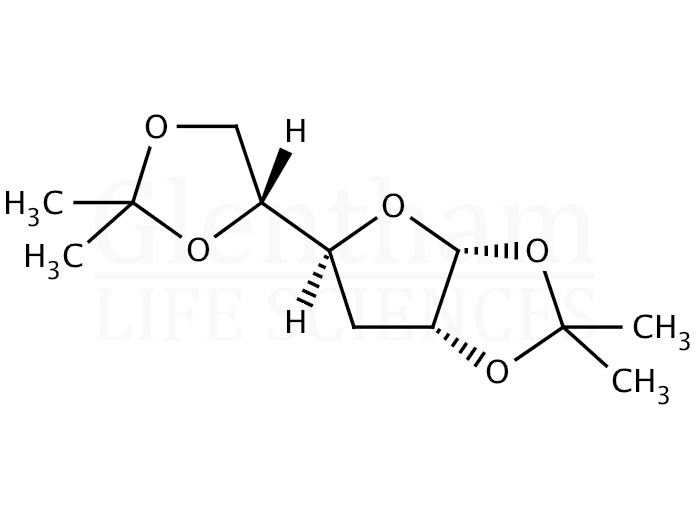 3-Deoxy-1,2:5,6-di-O-isopropylidene-α-D-glucofuranose Structure