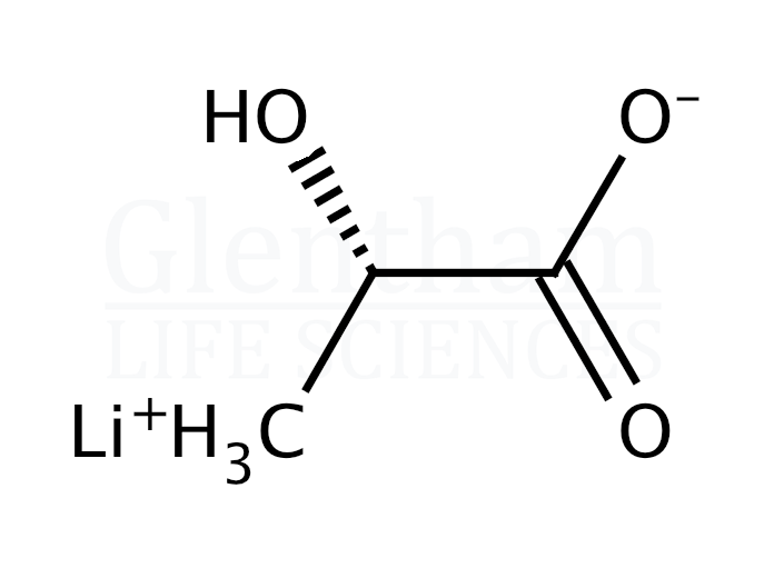 Structure for L-(+)-Lactic acid lithium salt