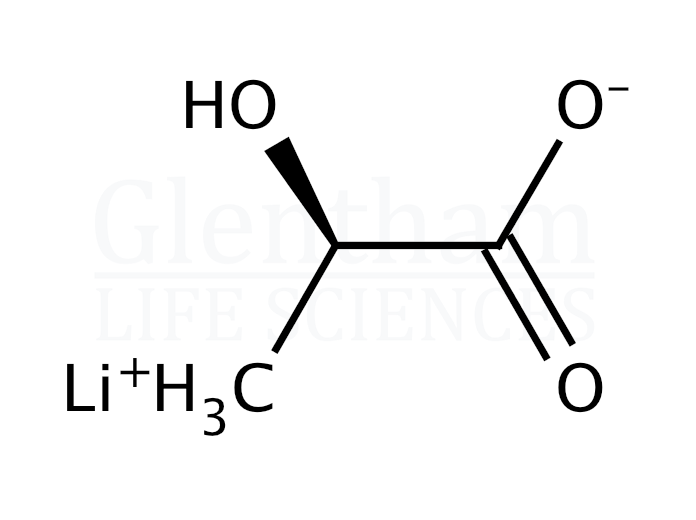 Lithium D-lactate Structure
