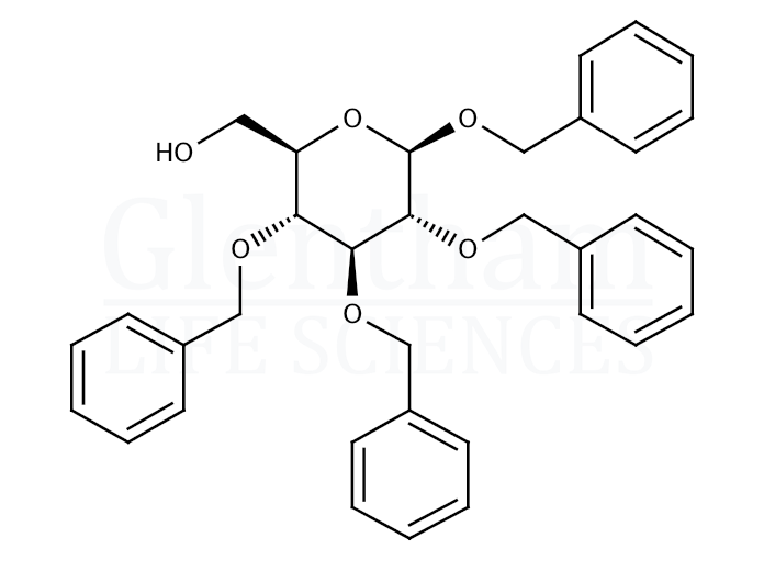 Benzyl 2,3,4-tri-O-benzyl-β-D-glucopyranoside Structure