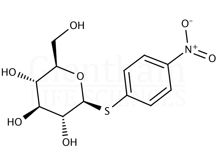 4-Nitrophenyl b-D-thioglucopyranoside Structure