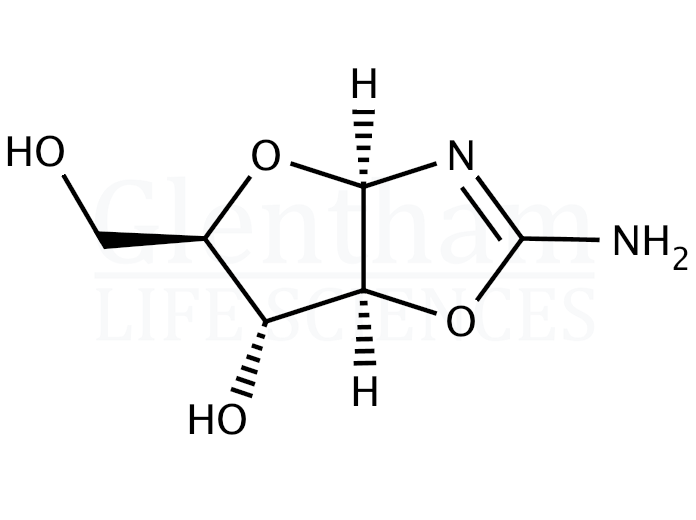2-Amino-b-D-arabinofurano[1,2,4,5]oxazoline Structure