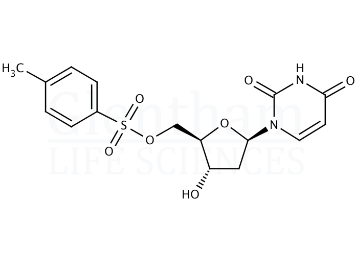 Structure for 2''-Deoxy-5''-O-p-toluenesulfonyluridine