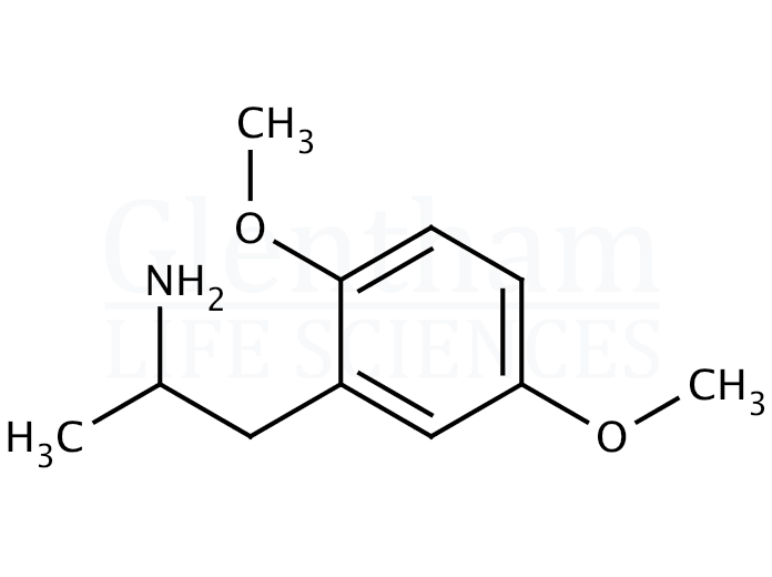 (±)-1-(2,5-Dimethoxyphenyl)-2-aminopropane hydrochloride Structure