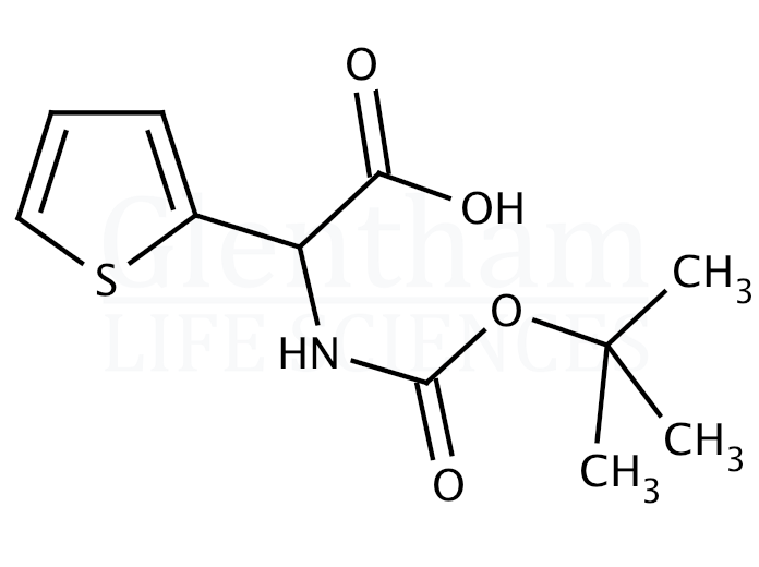 Fmoc-D-(2-thienyl)glycine Structure