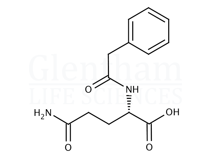 Phenylacetyl L-glutamine Structure