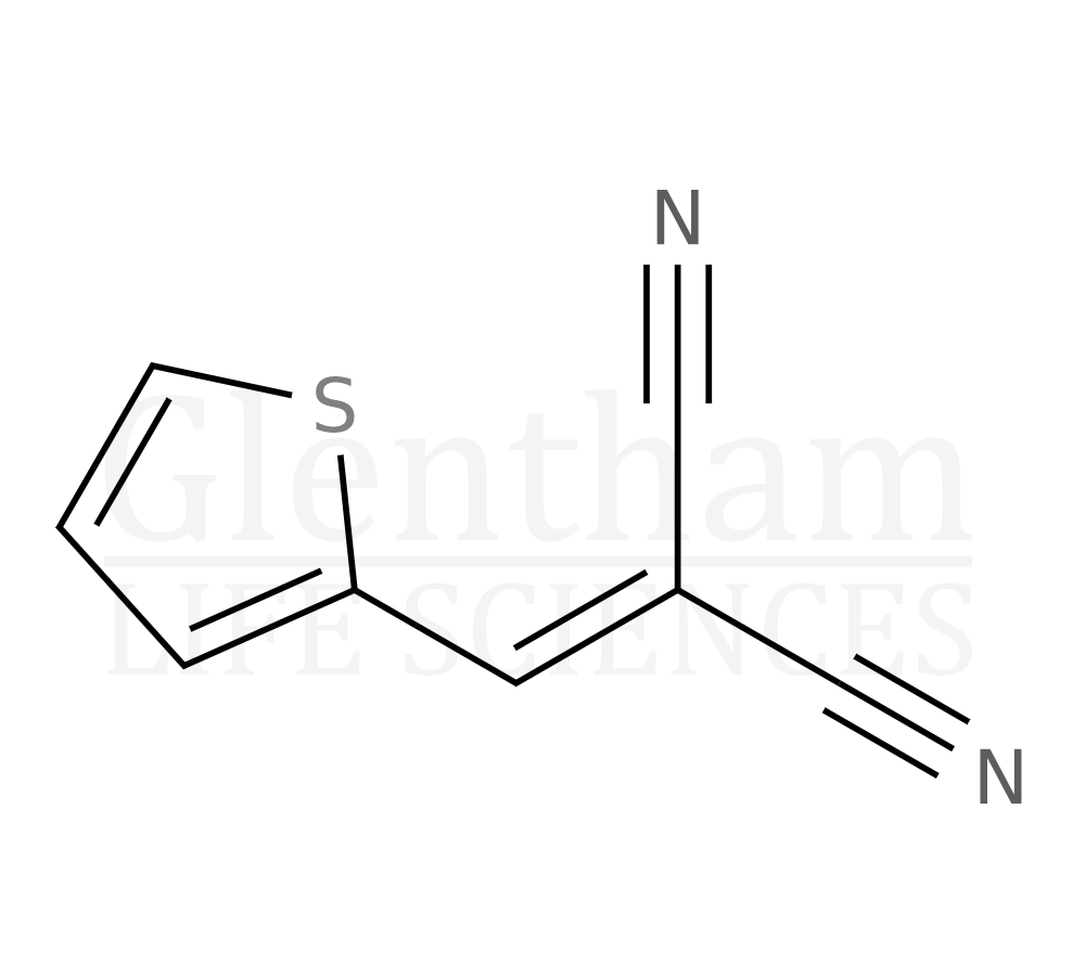 2-[4-(thiophen-2-yl)benzylidene]propanedinitrile Structure