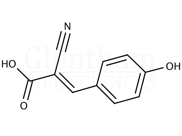 alpha-Cyano-4-hydroxycinnamic acid Structure