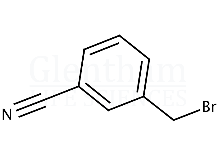 alpha-Bromo-m-tolunitrile (3-(Bromomethyl)benzonitrile) Structure
