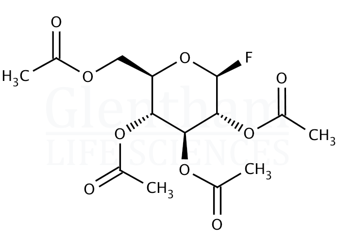 Structure for 2,3,4,6-Tetra-O-acetyl-b-D-glucopyranosyl fluoride