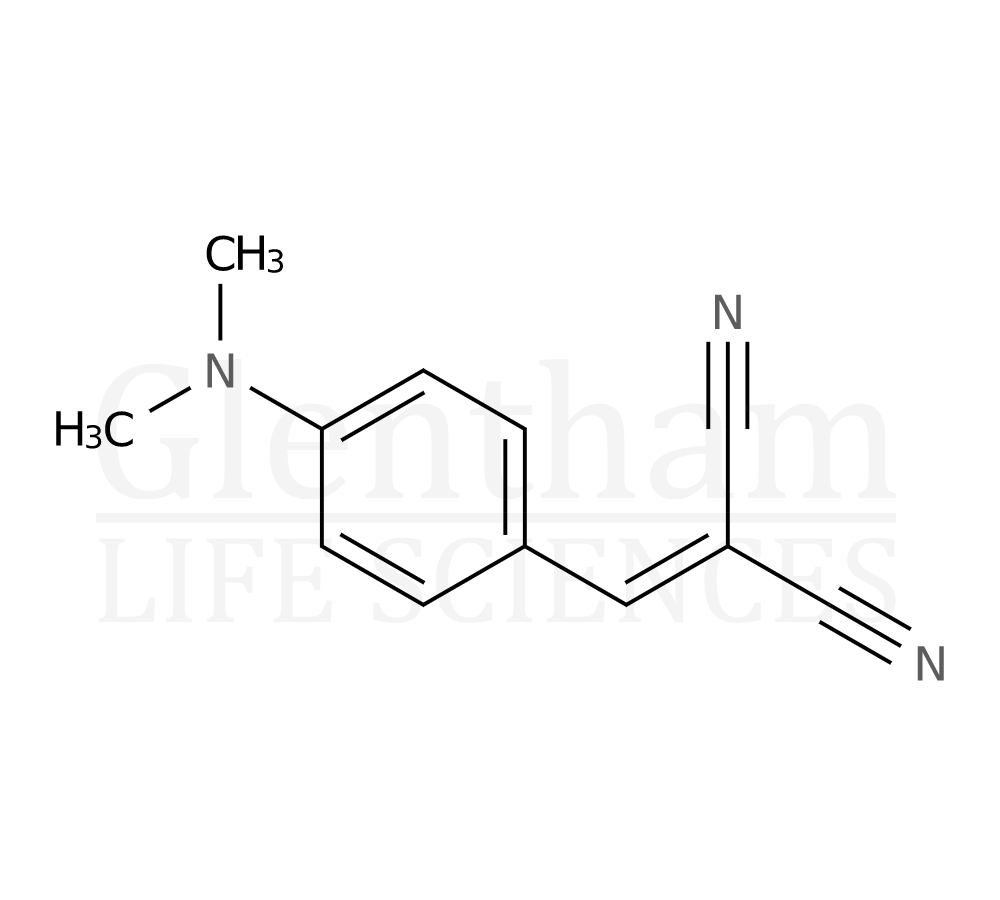 p-(N-dimethylamino benzylidene) malononitrile Structure