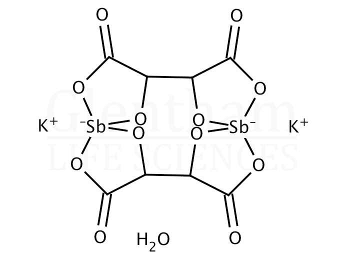 Structure for Potassium antimonyl tartrate trihydrate, 99.5+%