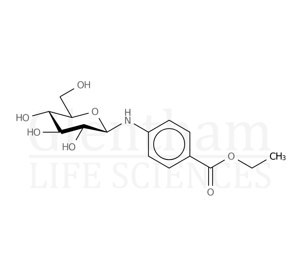 Benzocaine glucoside Structure