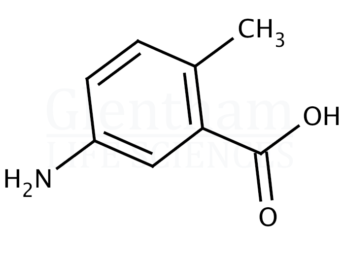 Structure for 5-Amino-2-methylbenzoic acid  (2840-04-2)