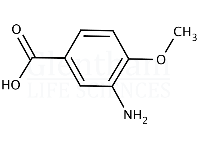 Structure for 3-Amino-4-methoxybenzoic acid 