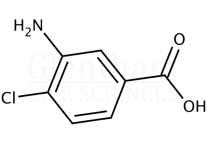 3-Amino-4-chlorobenzoic acid   Structure