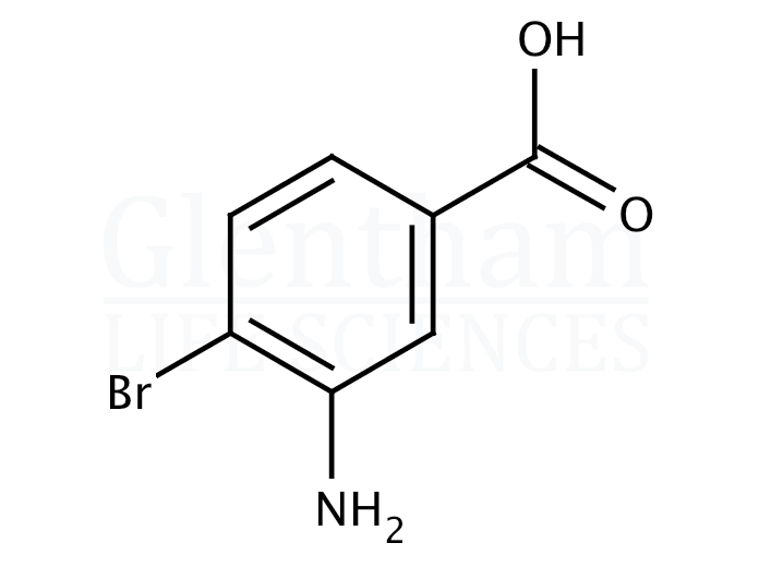Structure for 3-Amino-4-bromobenzoic acid  (2840-29-1)