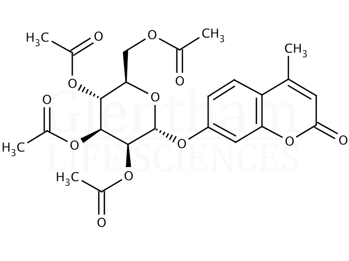 4-Methylumbelliferyl 2,3,4,6-tetra-O-acetyl-a-D-mannopyranoside Structure