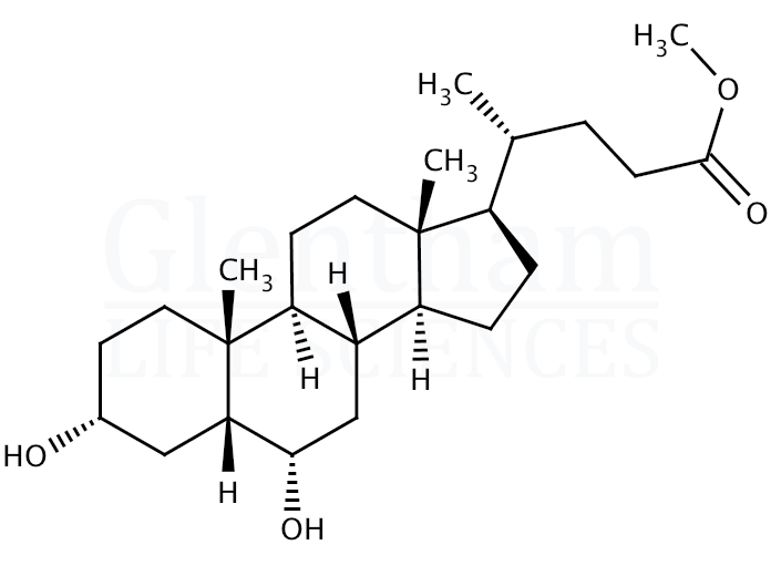 Hyodeoxycholic acid methyl ester Structure