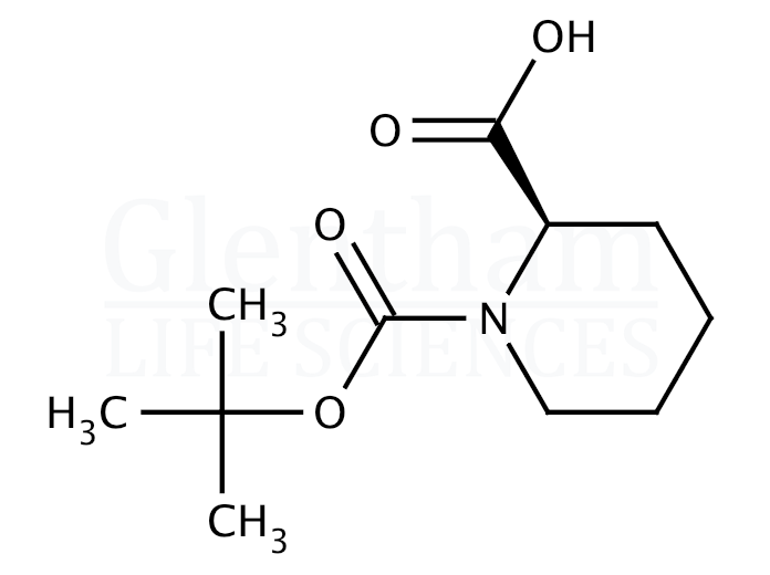 Large structure for (R)-(+)-N-Boc-2-piperidinecarboxylic acid  (28697-17-8)