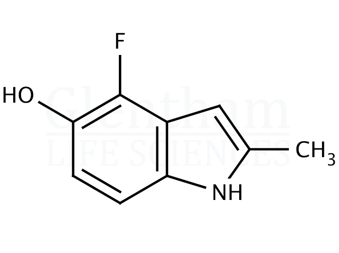 4-Fluoro-5-hydroxy-2-methylindole Structure