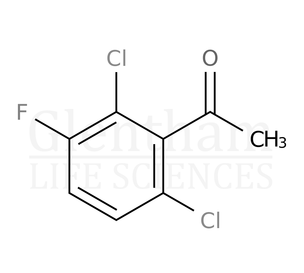 2'',6''-Dichloro-3''-fluoroacetophenone Structure