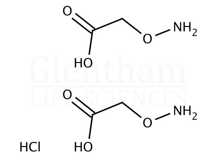 O-(Carboxymethyl)hydroxylamine hemihydrochloride Structure