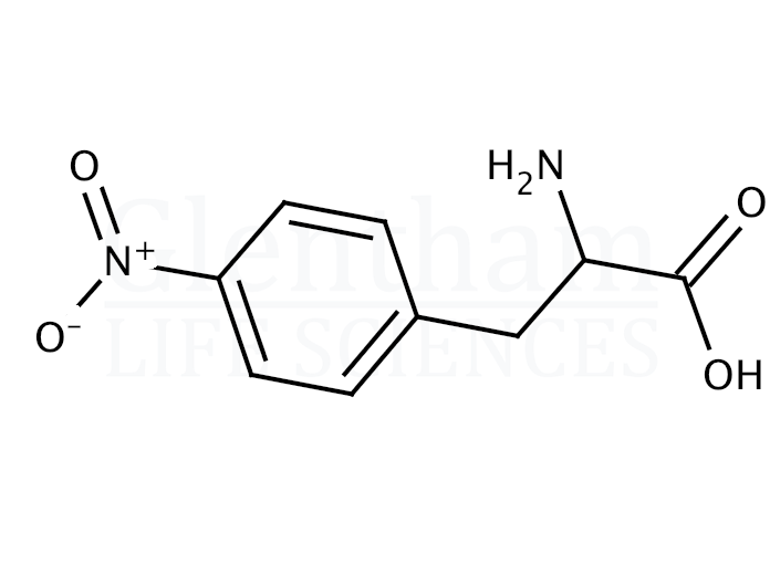 Structure for 4-Nitro-DL-phenylalanine  (2922-40-9)