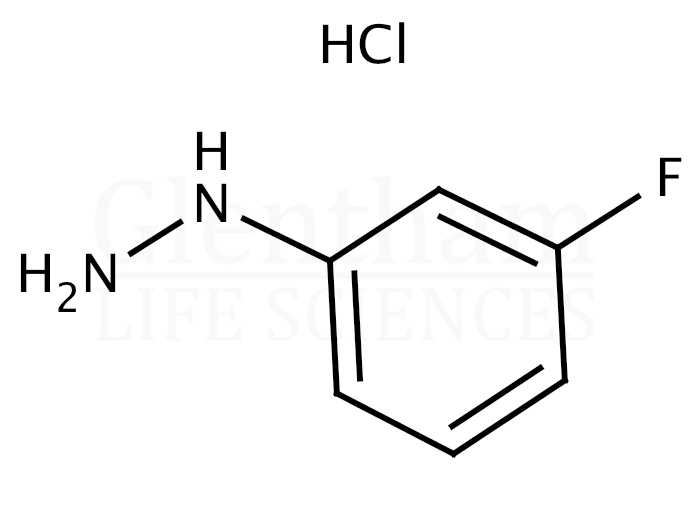 Structure for 3-Fluorophenylhydrazine hydrochloride (2924-16-5)