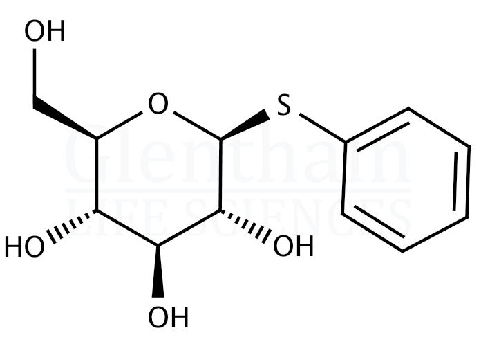Phenyl b-D-thioglucopyranoside Structure