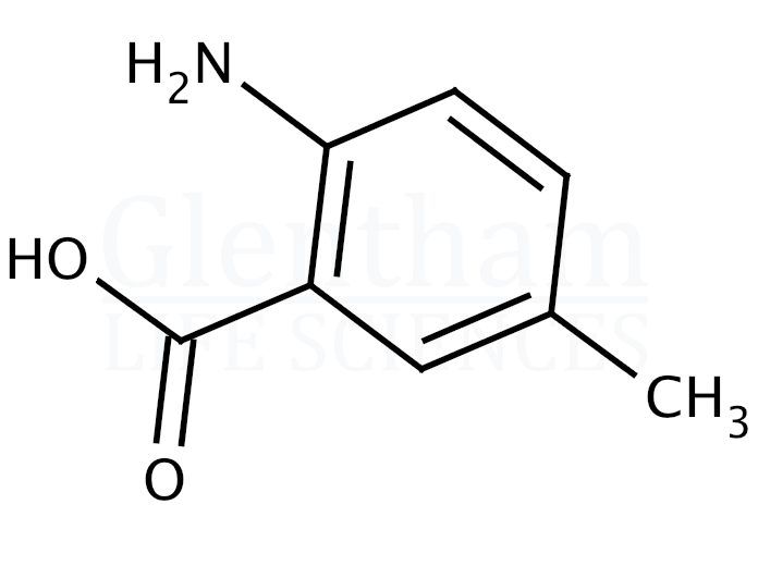 Structure for  2-Amino-5-methylbenzoic acid   (2941-78-8)