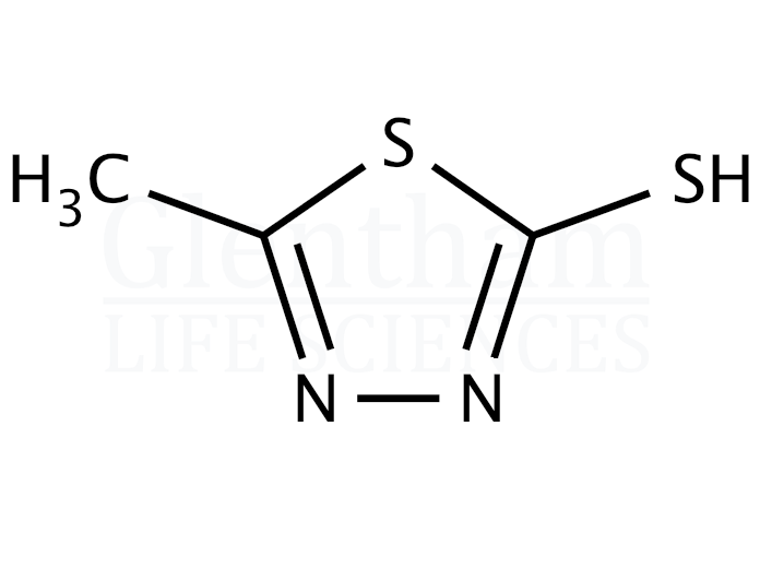 2-Mercapto-5-methyl-1,3,4-thiadiazole Structure