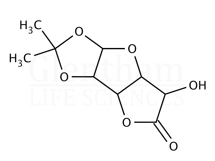 Structure for 1,2-O-Isopropylidene-b-L-idofuranosylurono-6,3-lactone